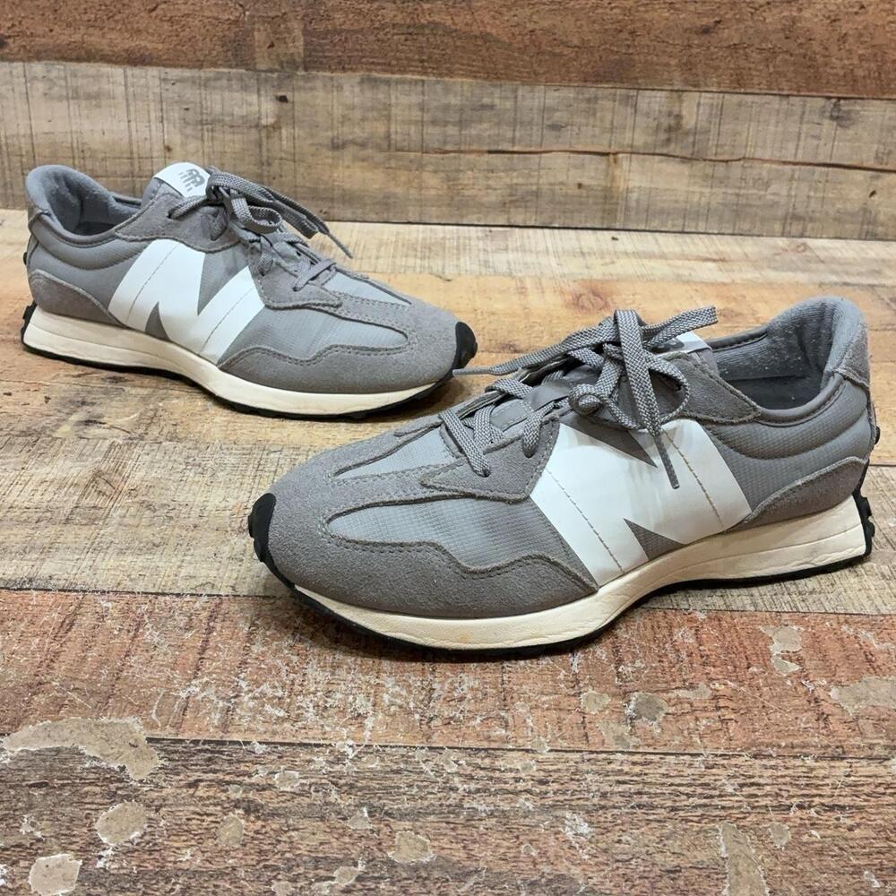 New Balance RG3 Shoes Boys Size 7 40 Gray Suede Mesh Running Sneaker GS327GR
